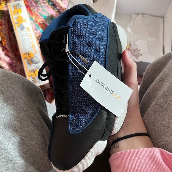 Jordan 13 Retro Brave Blue Size 10 men’s slightly used - Picture 5 of 9